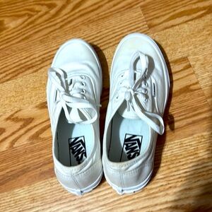 Vans White Canvas Sneakers